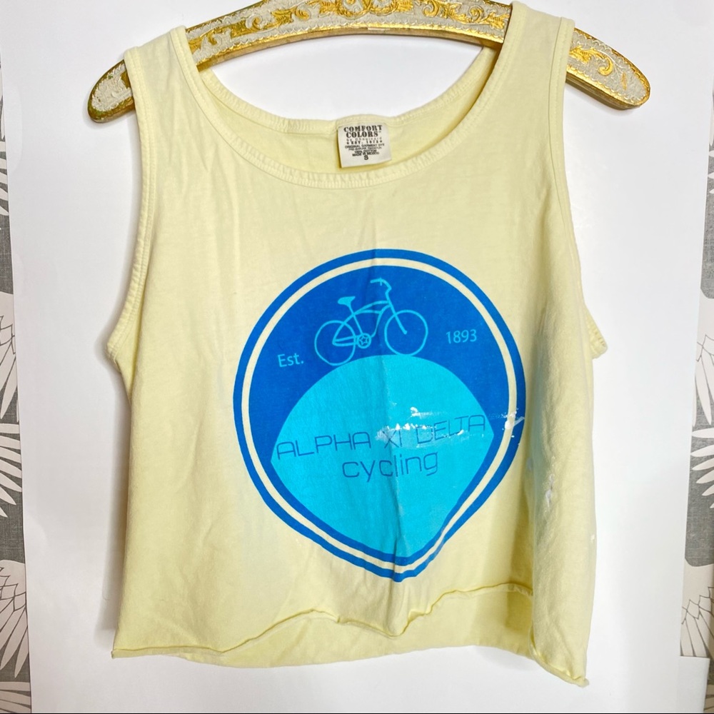 Comfor Colors Raw Cut Hemmed cropped Tank